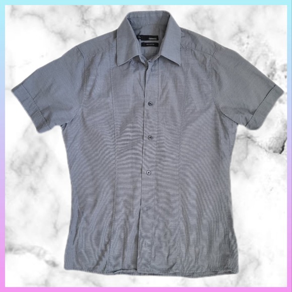 H&M Conwell Short Sleeve Button Down Dress Shirt Size S - Picture 11 of 11